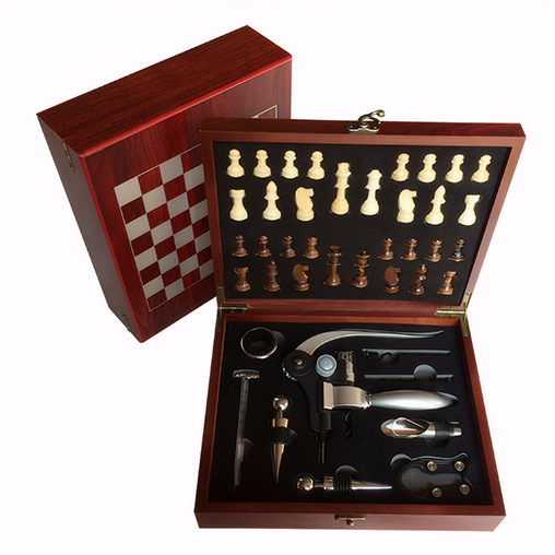 마호가니 체커보드 실버 토끼 머리 컬러 박스