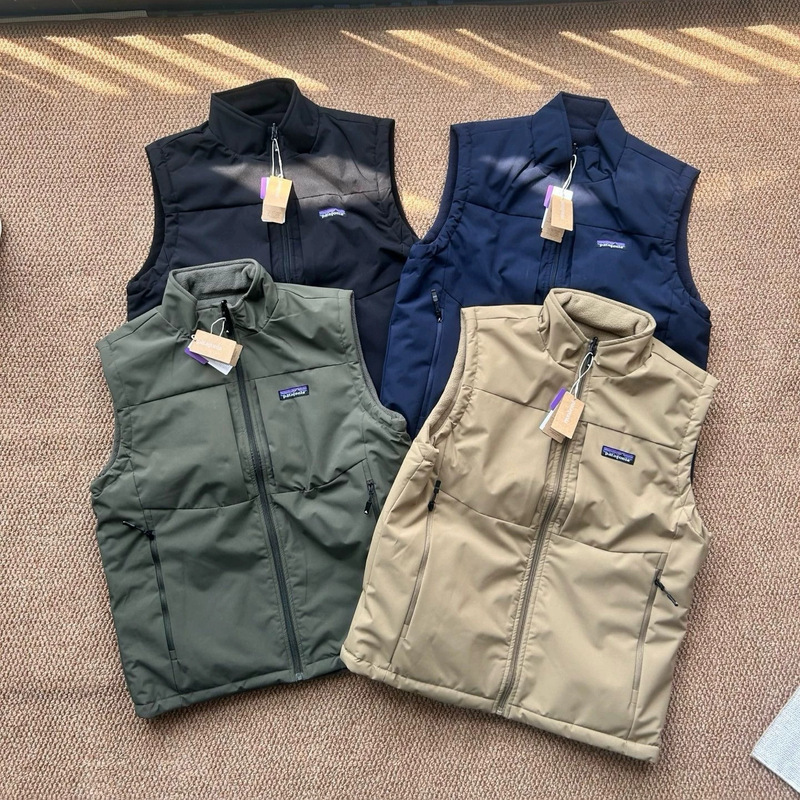 Cross-border Patagonia autumn and winter new reversible outdoor stand-up collar fleece vest jacket for men and women couples Cross-border Patagonia autumn and winter new reversible outdoor stand-up collar fleece vest jacket for men and women couples