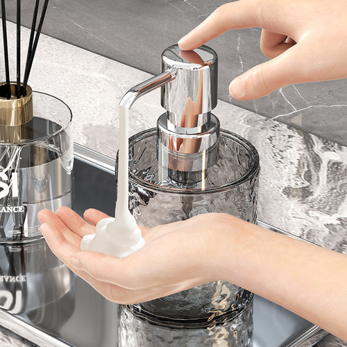 Light luxury water corrugated packaging bottles fashionable hand sanitizer bottles bubbler shampoo body gel laundry detergent wash