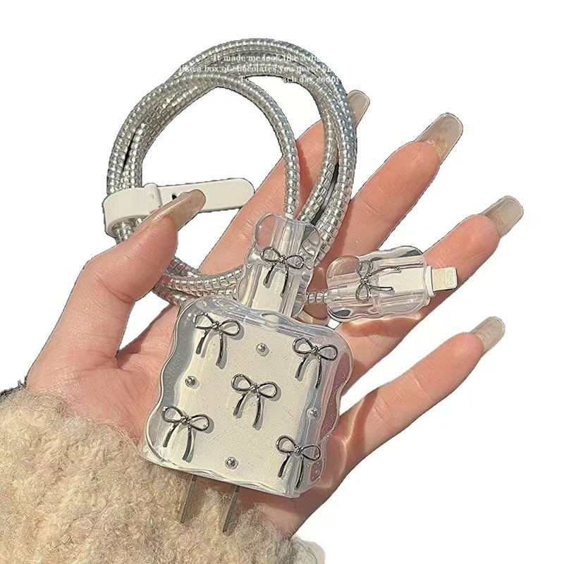 Para Apple 14 línea de datos cubierta protectora iPhone13 cargador cabezal 12promax bobinado estuche para iPad