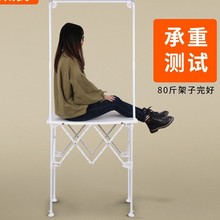 V5拉网促销台展示架活动广告超市促销桌便携可折叠试吃咨询台花车