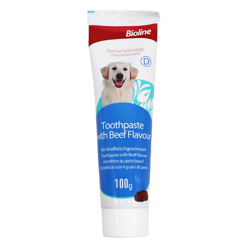 bioline pet toothpaste oral cleaning mint beef sweet orange three flavors dog brushing teeth fresh breath