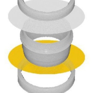 # 1530 American Chemplex XRF Sample Cup Double-ended Opening Outer Diameter 31.5mm 1530