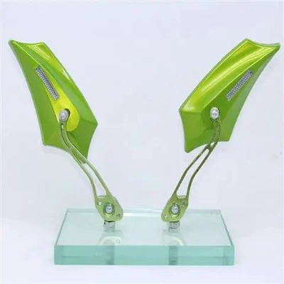 Mirror personalized decorative rearview — Motorcycle rearview mirror - 2760-rearview-mirror-green