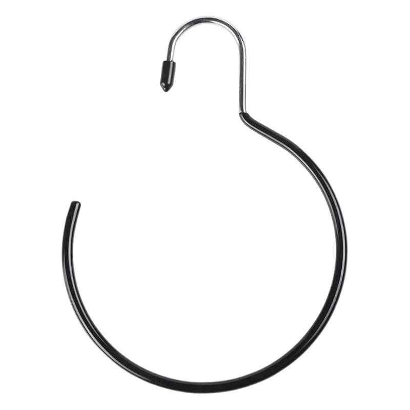 Металлическая круглая вешалка для шарфов для хранения в домашнем гардеробе, производитель вешалок для полотенец и шелковых платков с пластиковым покрытием, фабрика по производству вешалок для шелковых платков.