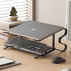 コンピュータのデスクトップの収納ノートの放熱台の事務室の寮の物置のキーボードのブラケットの越境の電気商