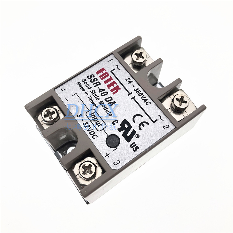 SSR-40 DA 固态继电器 24V-380V 40A 250V直流控交流