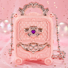 跨境儿童化妆品口红玩具3-6岁套装女孩彩妆盒仿真过家家彩妆玩具