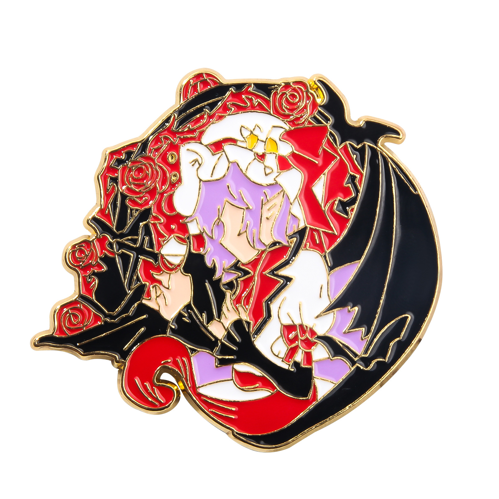 Oriental project enamel brooch eight clouds purple figure badge fantasy township 17 years old purple mother fjdjqiweiop