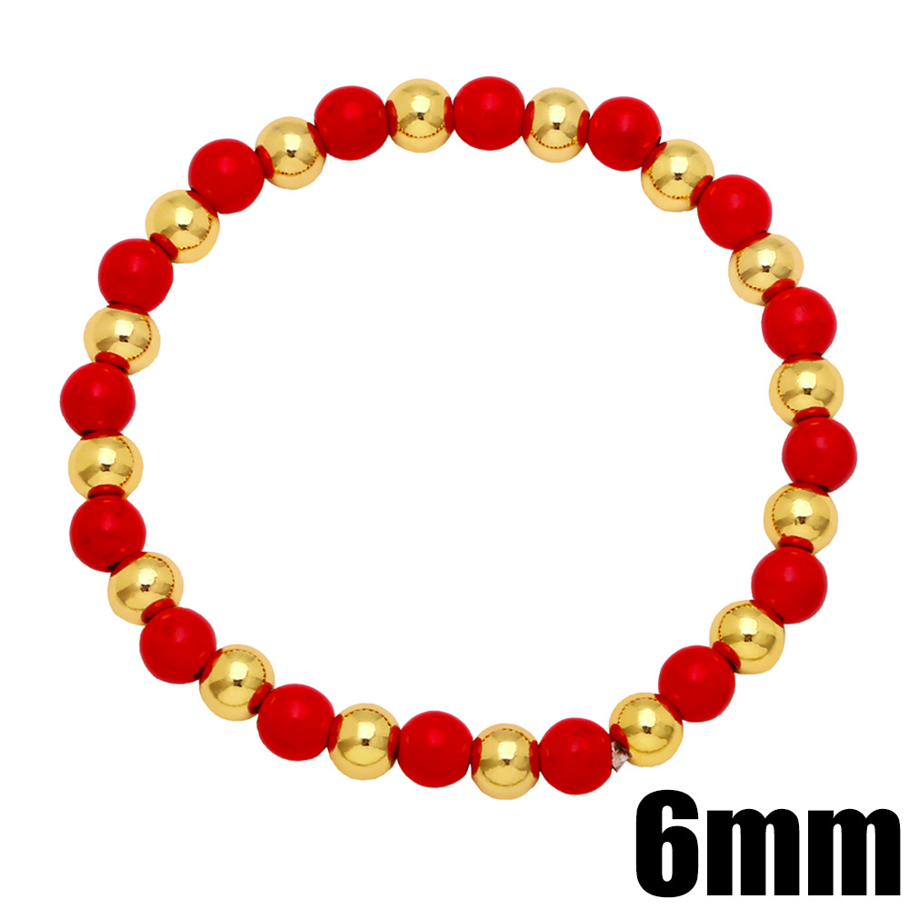 Mode Cuivre Motif Géométrique Bracelet Tous Les Jours Perles Bracelets De Cuivre display picture 9