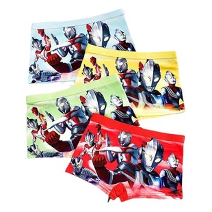 Боксеры для мальчиков Ultraman, Мультяшные дышащие удобные детские боксеры для мальчиков, детское нижнее белье оптом