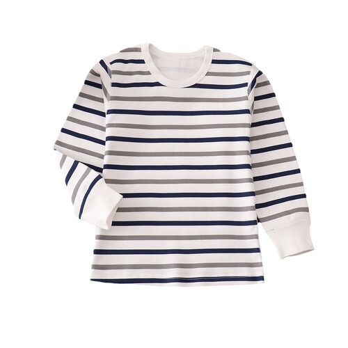Combing-free children's warm underwear, baby pure cotton close-fitting autumn clothes for boys and girls, single clothing, pure cotton sleepwear
