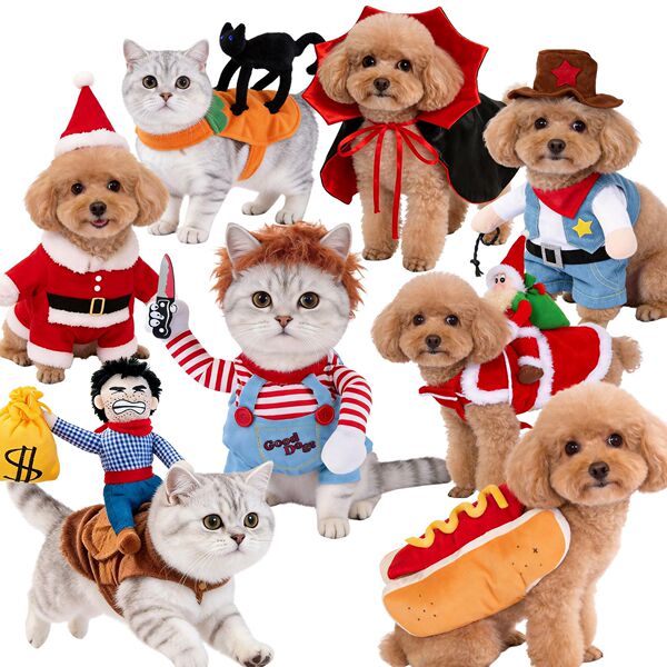 Cross-border pet clothes funny dagger transformation costume…