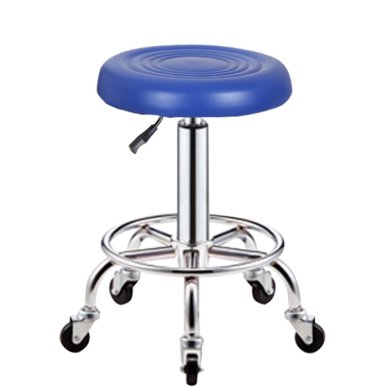 Taburete de belleza elevación polea giratoria taburete de barbería taburete redondo barbería silla de bar image 12