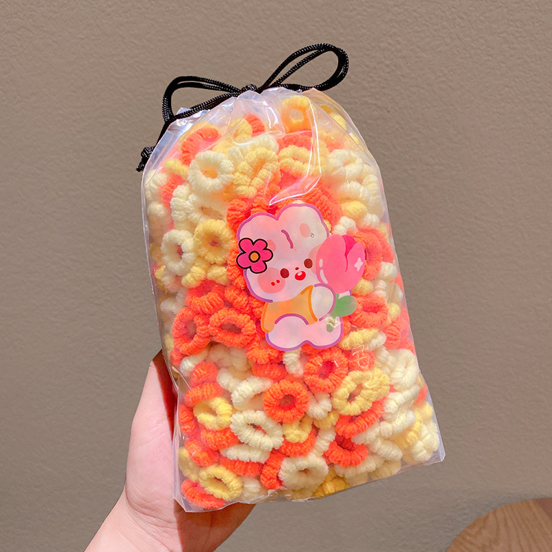 El anillo de toalla para niñas no lastima el cabello cuerda para el cabello banda de goma elástica bebé lazo para el cabello anillo de toalla accesorios para el cabello para niños