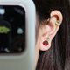Cute Mini Tomato 925 Silver Needle Ear Stud Creative Design Cartoon Cute Mini Tomato Ear Clip Ear Bone