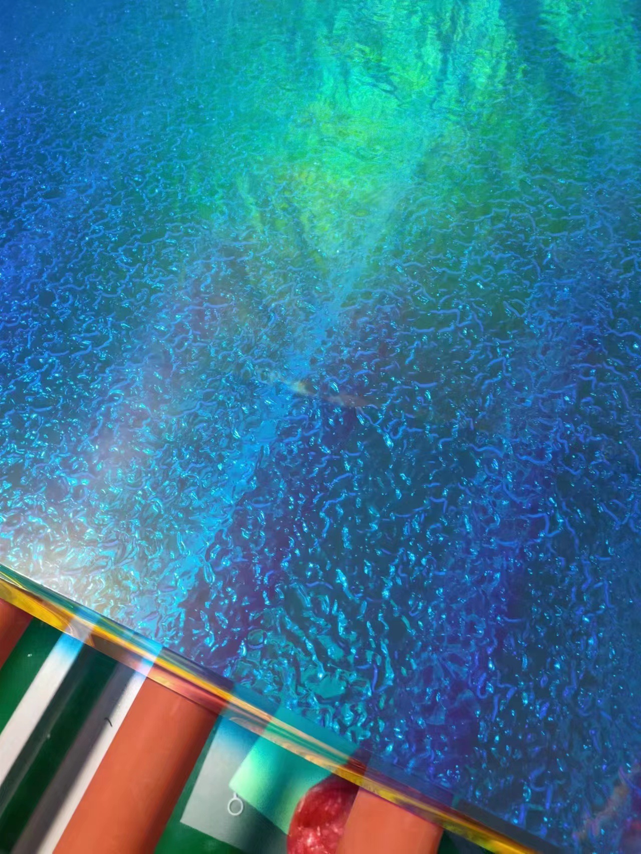 佛山厂家直供亚克力条纹炫彩板彩虹板石头纹渐变色装饰板