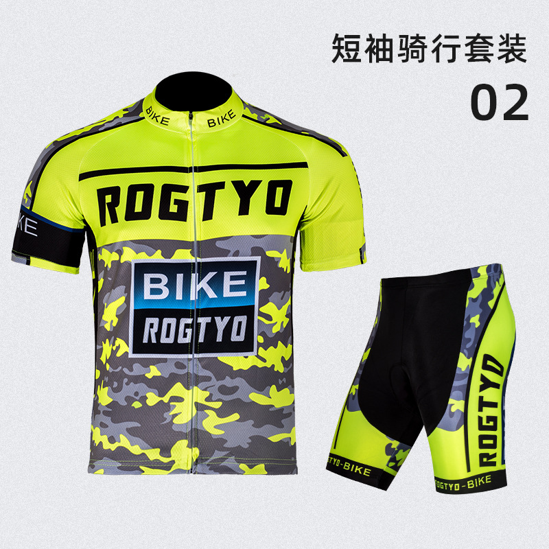 traje de ciclismo conjunto de verano mangas cortas pantalones cortos hombres y mujeres carretera de montaña ropa de ciclismo secado rápido uniforme de equipo de ciclismo