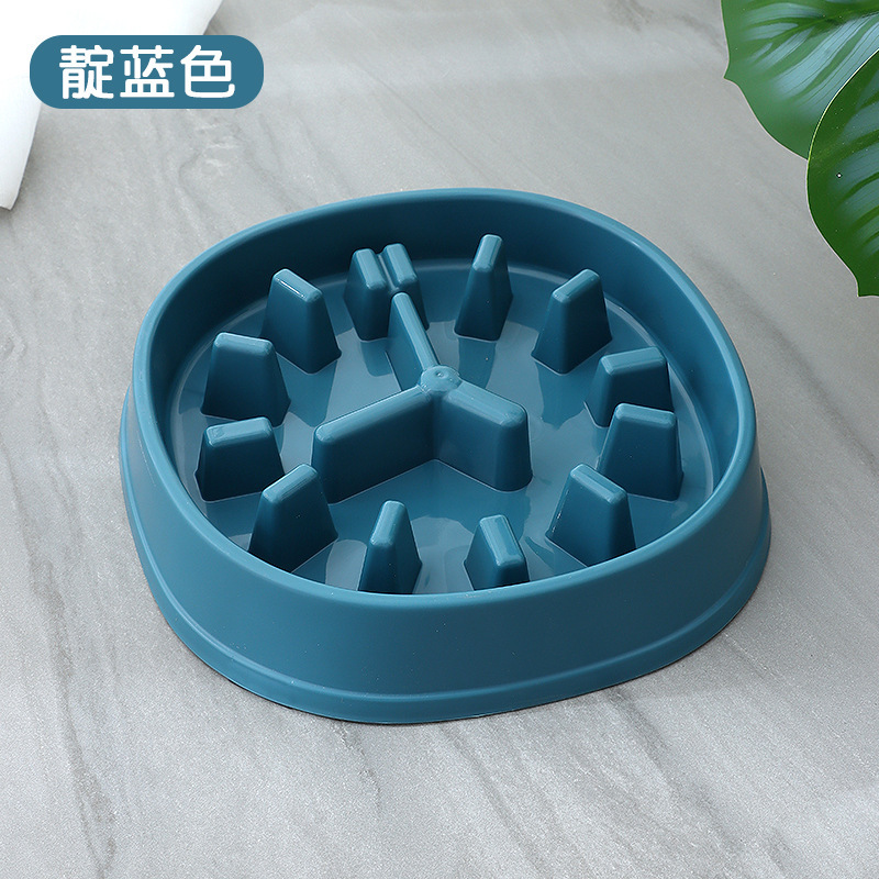 Al por mayor transfronterizo estilo casero anti-choke tazón de comida lenta pp hueso de plástico anti-choke comida lenta tazón de comida para mascotas tazón de fuente de perro suministros