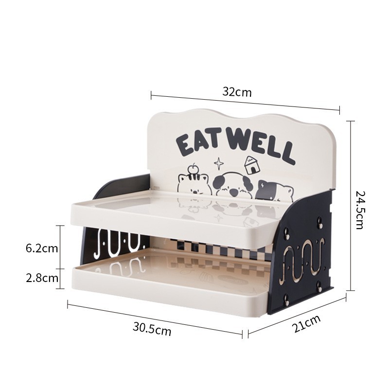 Plato de comedor para mascotas, mesa de comedor para gatos, mesa de comedor para perros pequeños y medianos, estante ajustable para mascotas, artículos para mascotas