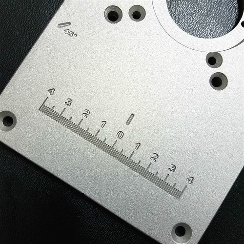 Woodworking edge trimming machine flip plate Bakelite milling and engraving machine Slotted Bakelite milling guide table chamfer plate installation table