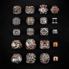 手串隔珠合集文玩配饰国风串珠配珠猴头星月银饰配件散珠包邮