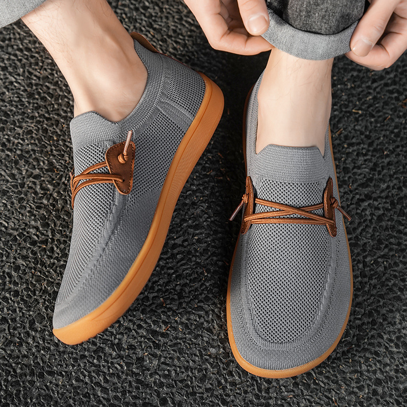Cross-border plus size wide lasting sports fashion shoes outdoor fly woven shoes mesh top one pedal loafers shoes lovers breathable casual shoes Cross-border plus size wide lasting sports fashion shoes outdoor fly woven shoes mesh top one pedal loafers shoes lovers breathable casual shoes