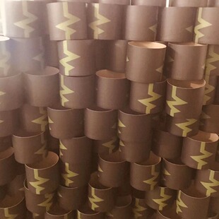 Brown Packing Paper Large Paper Barrel Polymer Raw Material Paper Tube Large Paper Can High Strength Hard Paper Tube