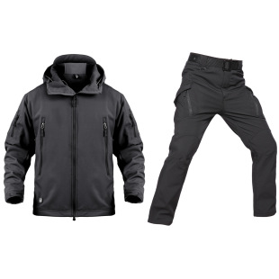 Cross-border X9 tactical pants/shark skin soft shell assault suit outdoor camouflage casual men's wear-resistant waterproof 2-piece set