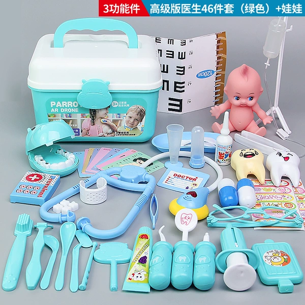 Green doll, 46 pieces