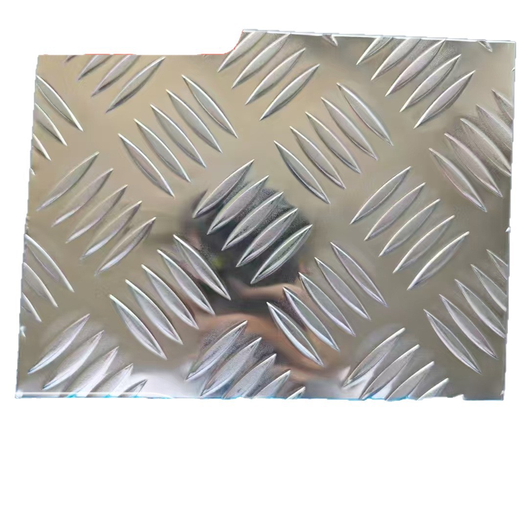 Inventario al por mayor 1060 placa de patrón de aleación de aluminio 5052 cinco nervaduras estampado escalera de aluminio antideslizante y resistente al desgaste