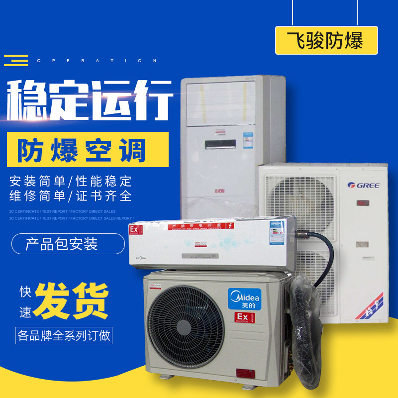 Feijun explosion-proof air conditioner 2p 3p chemical plant industrial workshop vertical cabinet freezer type BKFR5P 10p warehouse