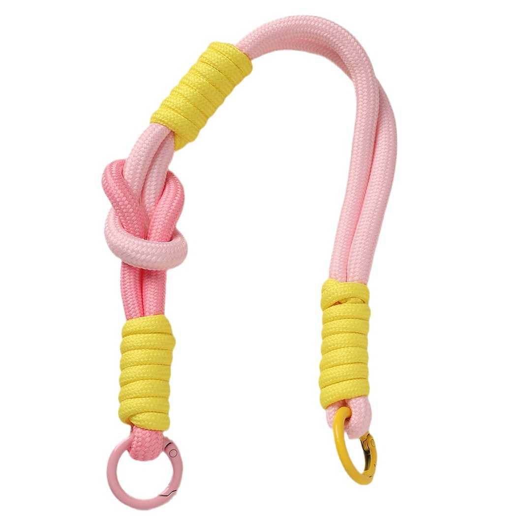 Personalidad de la cuerda de muñeca de nylon cuerdas de color cadenas de llaves de teléfonos móviles bolsas de moda accesorios de muñeca