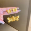 Золотой, бабочка, серебряный штифт