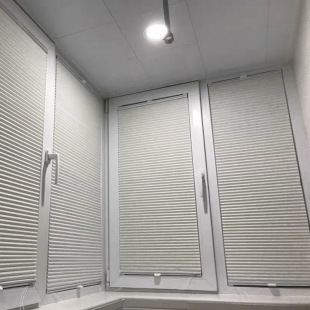 No-Drill Kitchen and Bathroom Adjustable Blinds Honeycomb Curtains Blackout Heat-Insulating Accordion Curtains New Summer Wholesale