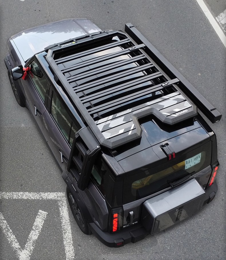 Suitable for Chery Icar03 Roof Rack Frame Modification, Explorer Extension Platform, Side Ladder, Tent, Small Backpack