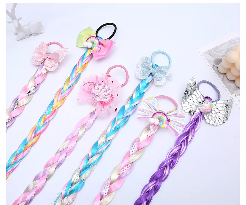 Kid's Cute Colorful Bow Knot Chemical Fiber Hair Tie display picture 2