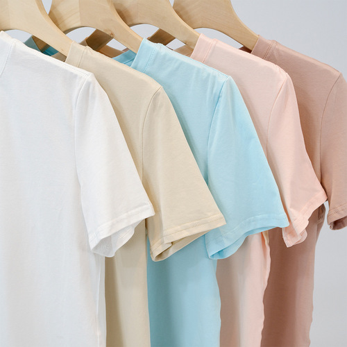Summer yoga short-sleeved women's love casual cool loose round neck pure cotton quick-drying breathable thin t-shirt high elasticity