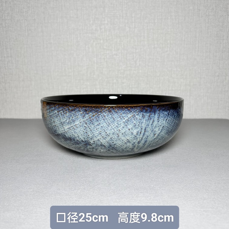 LZ Denim azul patrón de lino plato plano tazón de fideos tazón de sopa tazón de arroz taza de café taza platillo en forma de huevo plato de pescado placa rectangular