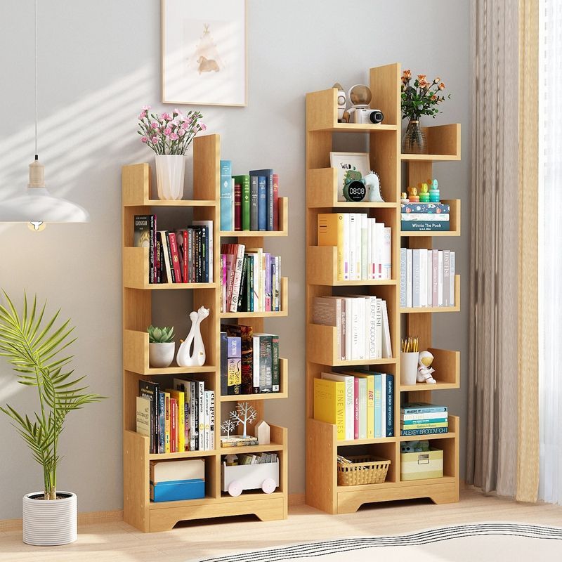 Bookshelf Floor-Standing Storage Rack Integrated Wall Bookcase Student Home Multi-Layer Children's Storage Shelf Simple and Modern