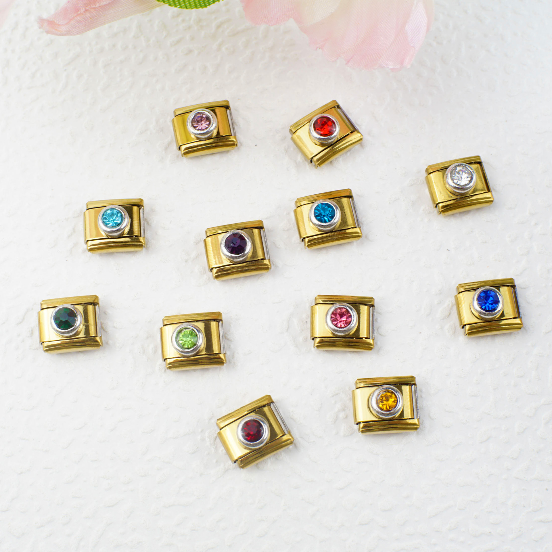 新款意大利风格模块手链系列生辰石系列造型个性组装链