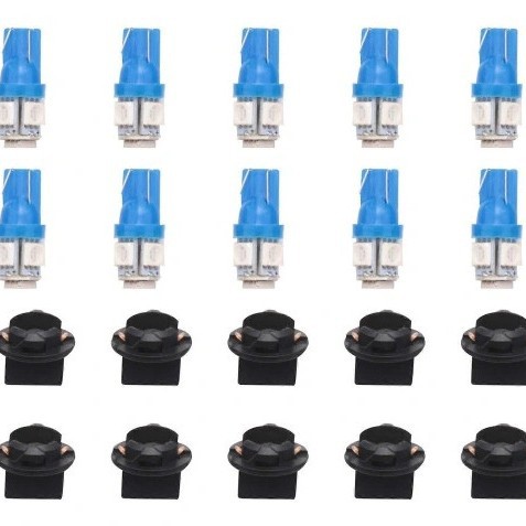 led车灯W5WT10 5050 5SMD示宽灯+T10底座汽车阅读灯牌照灯 led灯