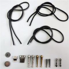 Bolo tieポロネクタイdiyアクセサリー金属スライドバックルシャシー刻まれた花ペンダント革紐カジュアルトレンド新