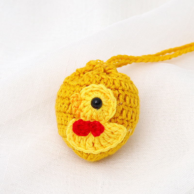 작은 노란 오리 주머니