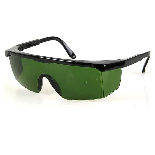 Protective Glasses with Green PC Lenses, Anti-UV, Anti-Fog, Anti-Scratch Safety Goggles
