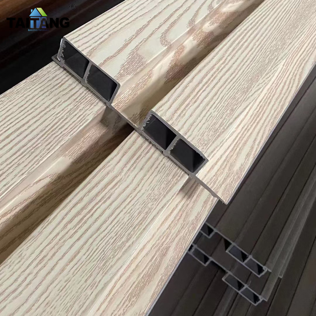 Tablero de pared coextruido de segunda generación Tablero de pared de madera de plástico Tablero de pared anticorrosión integrado de fibra de madera de bambú impermeable decorativo