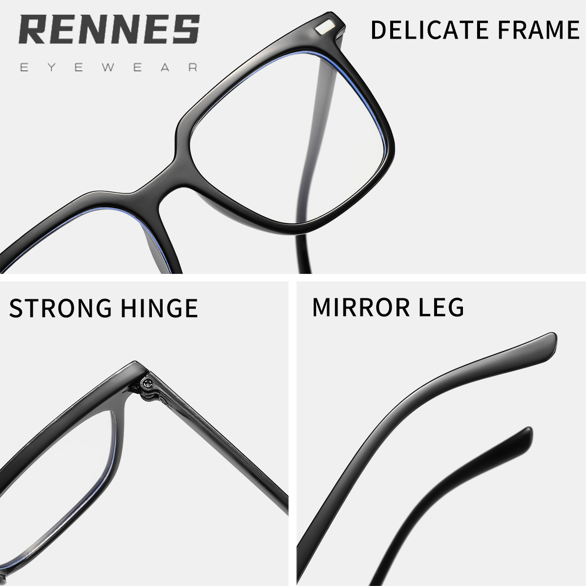 Nuevo Marco de gafas de celebridad de Internet luz anti-azul estilo universitario gafas de computadora marco grande de mujer gafas lisas cara grande adelgazamiento