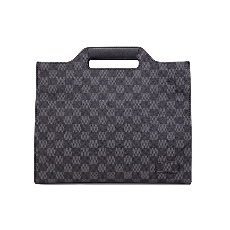 Designer A4 Briefcase, Trendy Men's Document Bag, Business Handbag, Vintage File Bag