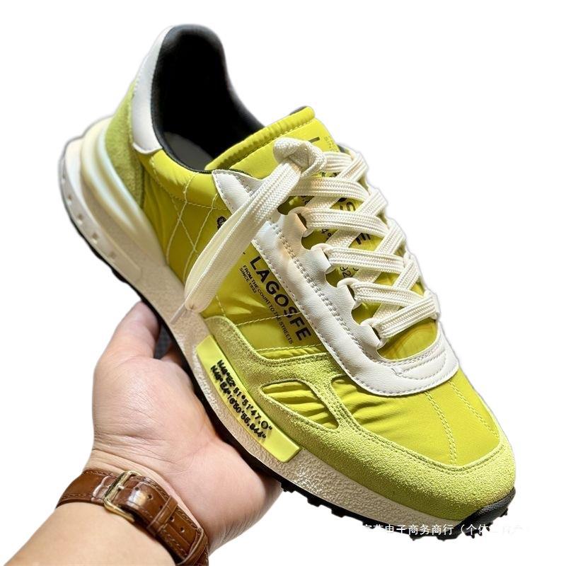 Europa lujo ligero zapatos de hombre de otoño 2025 nuevos zapatos transpirables de moda Gump zapatos deportivos casuales con suela gruesa