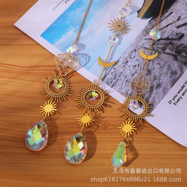 Retro golden pendant